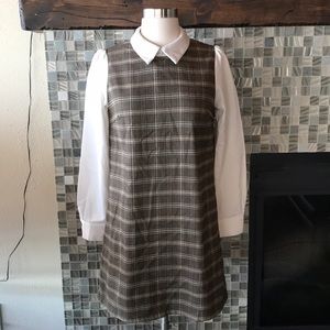 Torte plaid schoolgirl Collar mini dress S lolita